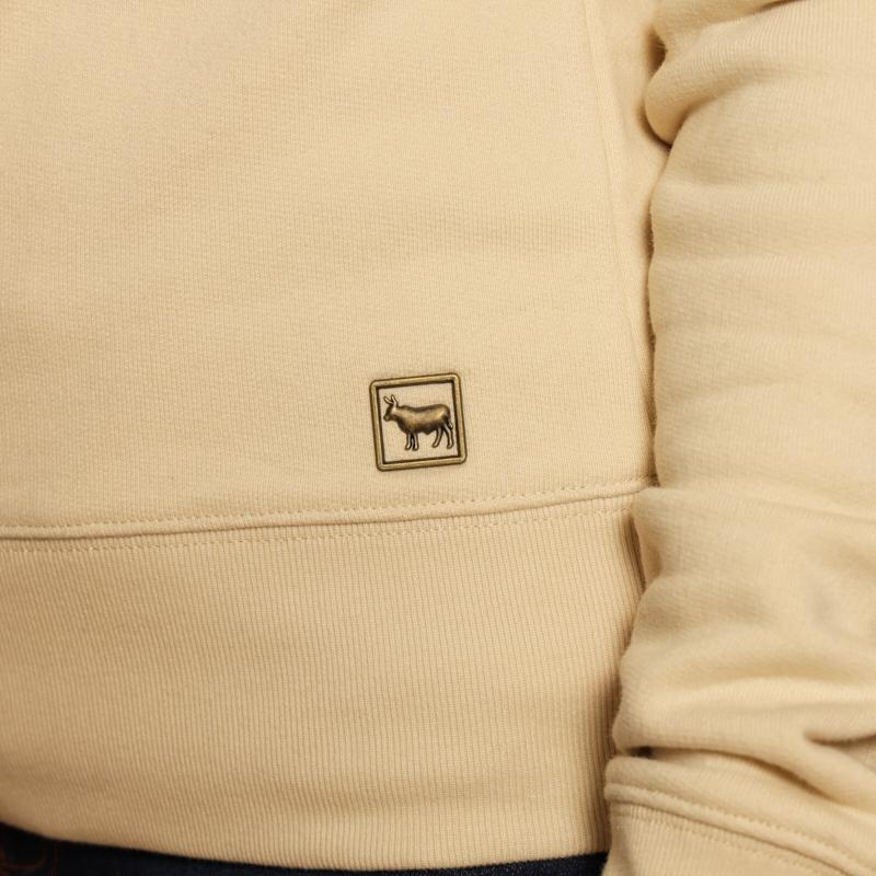 Moremi Embellished Nguni Pullover Sweat - Ivory