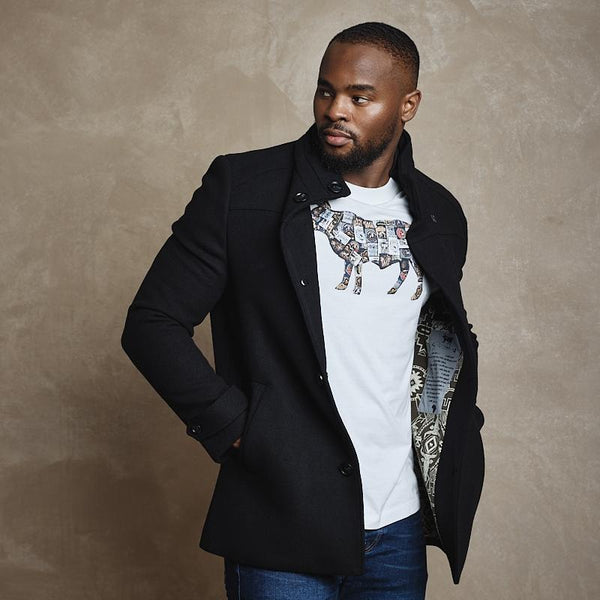 Kingsley Heath | Outeniqua Wool Coat Mens – Mamba Wool Blend