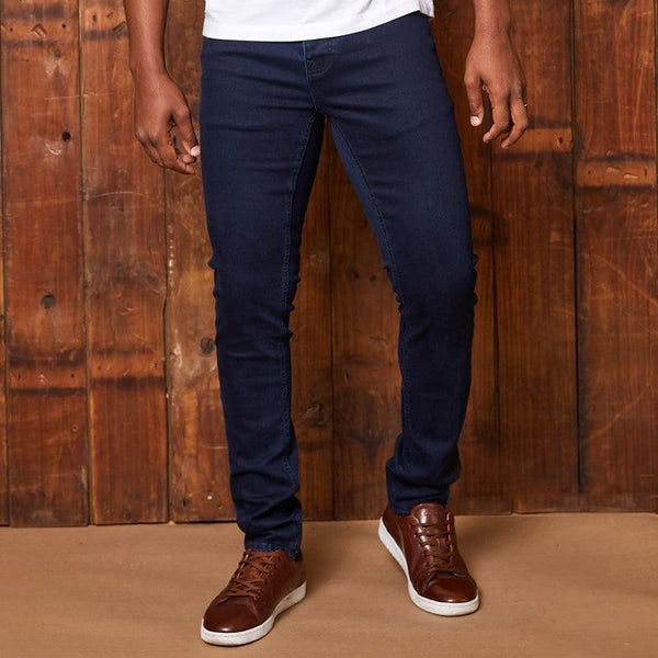 Okavango Super Slim Denim - Solid Ink Wash - Kingsley Heath