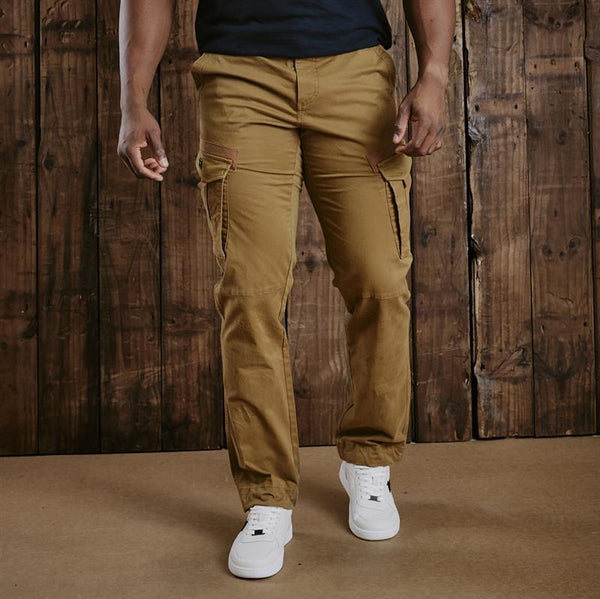 パンツ JOSE MOON OIL FADE CARGO PANTS BROWN 36 Leadwood Cargo Pant - Olive - Kingsley Heath