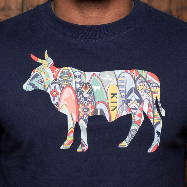 Surfs Up Infill Nguni Crew Tee - Midnight - Kingsley Heath