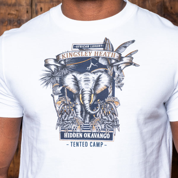 Okavango Gin Crew Tee Pelican - Kingsley Heath