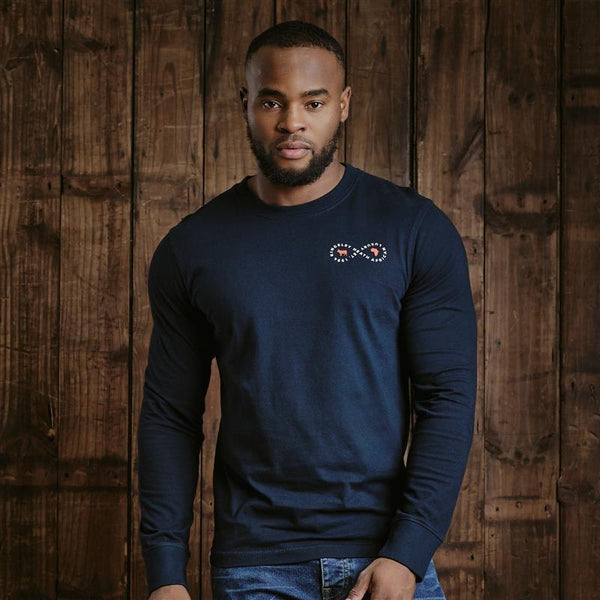 Kingsley Infinity Long Sleeve Tee - Midnight - Kingsley Heath