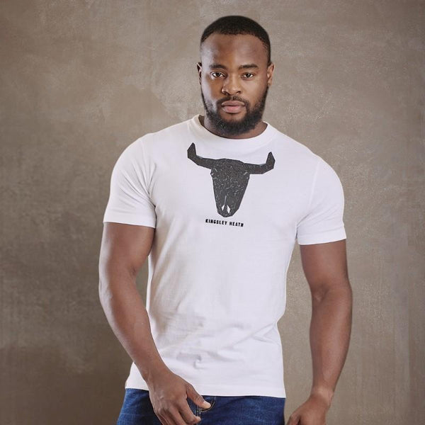 Kingsley Heath | Broken Glass Skull Crew Tee Mens – Pelican