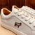 Kingsley Heath S 30 Year Metal Trim Sneaker White/Brass/White