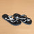 Kingsley Heath Outline Nguni Flip Flop Black/Grey/Nickel/White/Black