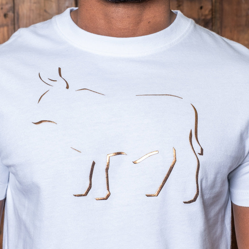 Shadow Lines Nguni Crew Tee Pelican