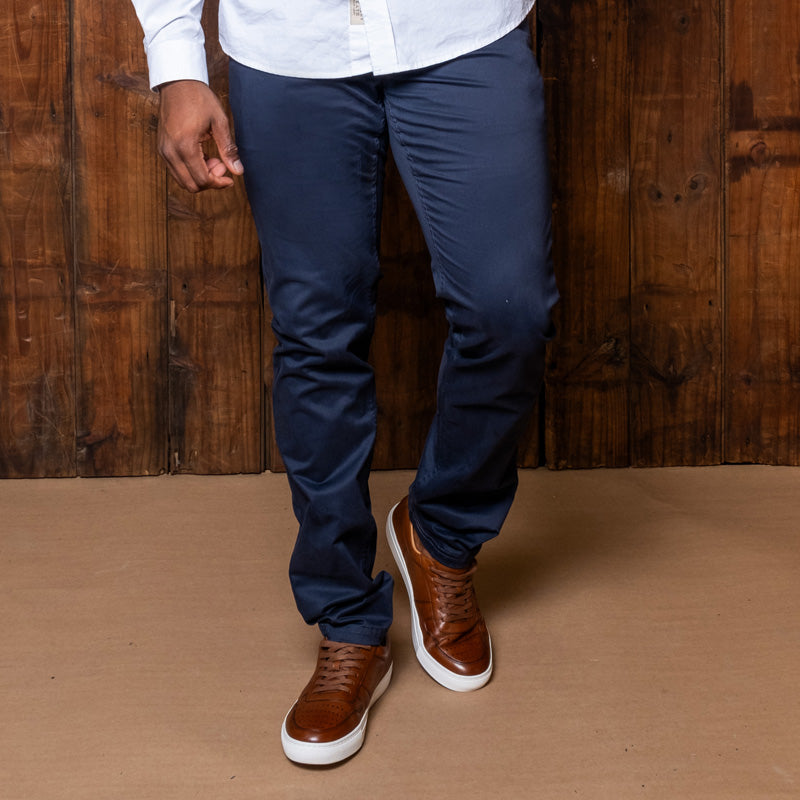 Londo Chino Trouser Midnight - Main Image