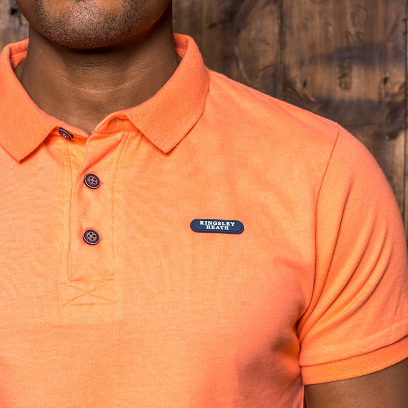 Kingsley Heath Rubber Badge SJ Polo Coral