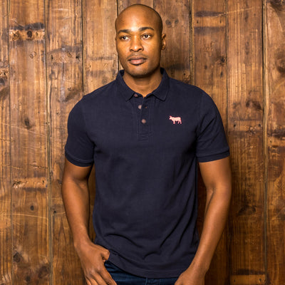 Timeless Nguni Regular Fit SJ Polo Midnight