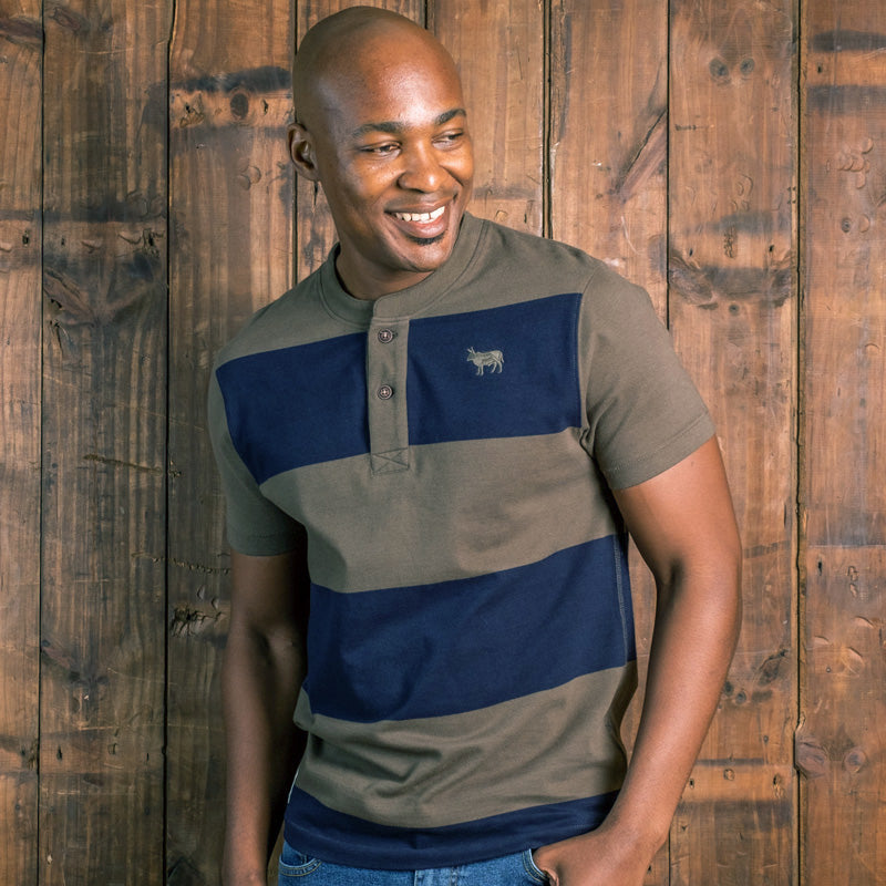 Newlands Striped SJ Henley Fatigue