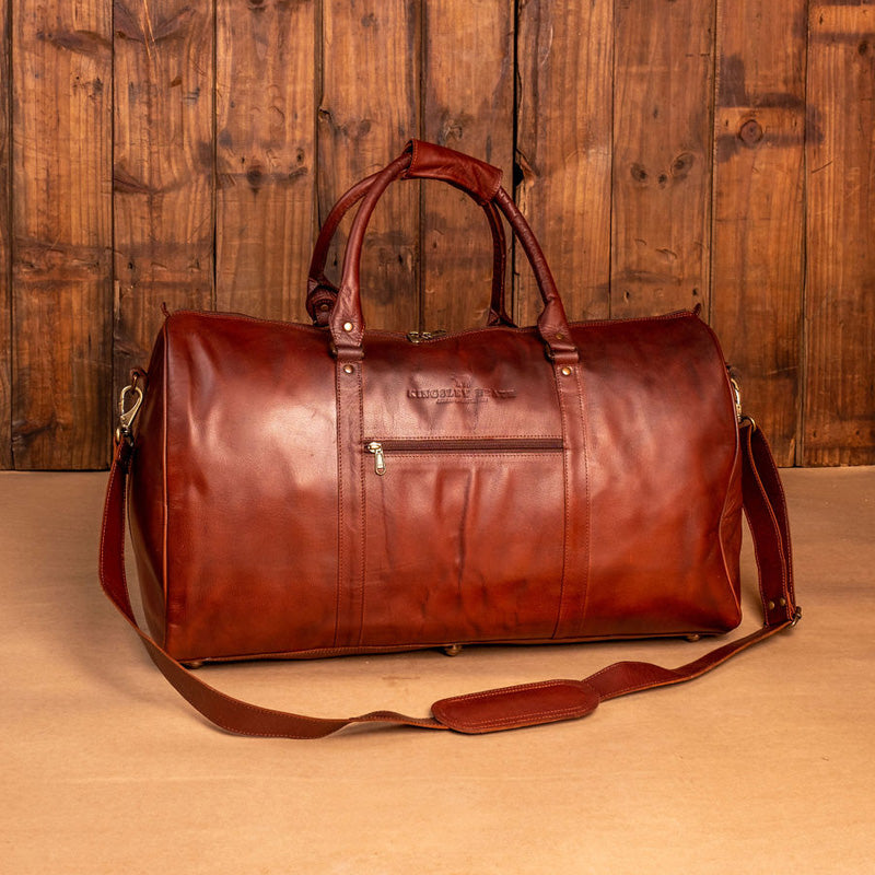 Kingsley Heath Trolley Sleeve Duffel Bag Tan - Main Image