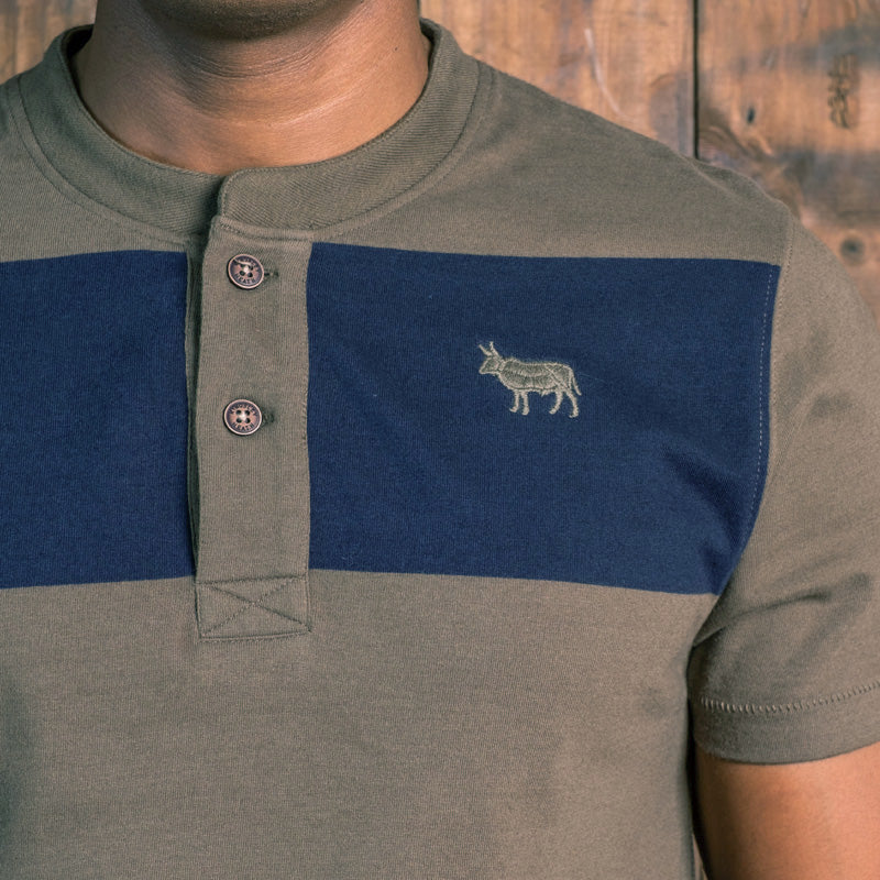 Newlands Striped SJ Henley Fatigue