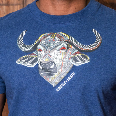 Ndebele Buffalo Crew Tee Monarch