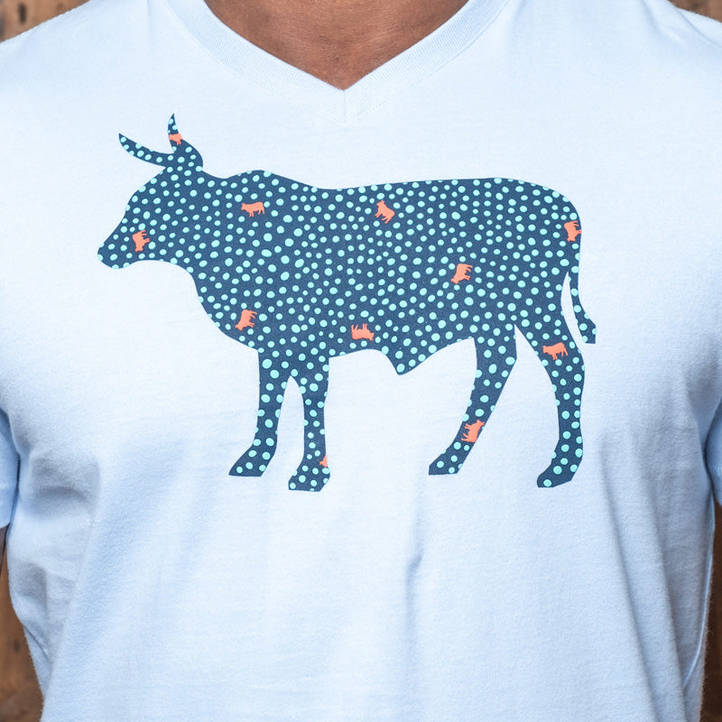 Gone Dotty Nguni V-Neck Tee Waxbill