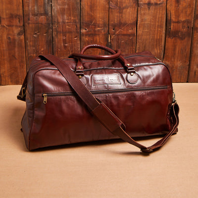 Kingsley Heath Accessory Zip Duffel Tan