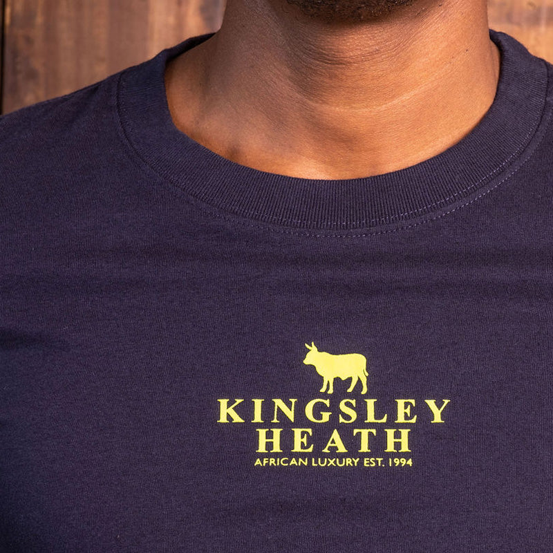 Kingsley Heath Stacked Logo Longsleeve Tee Midnight