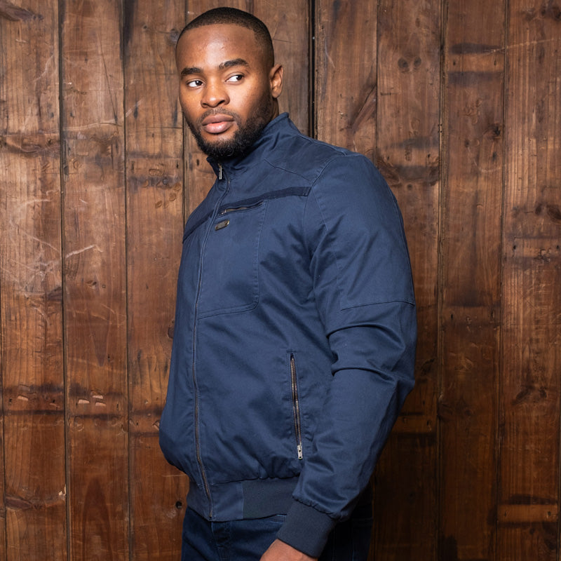 African Luxury Harrington Jacket Midnight Kingsley Heath