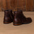 Kingsley Heath Plain Toe Boot Choc/Brass/Choc