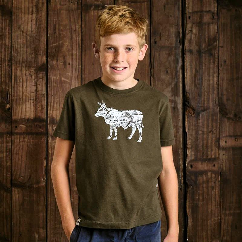 East Coast Summer Doodle Crew Tee - Fatigue - Kingsley Heath