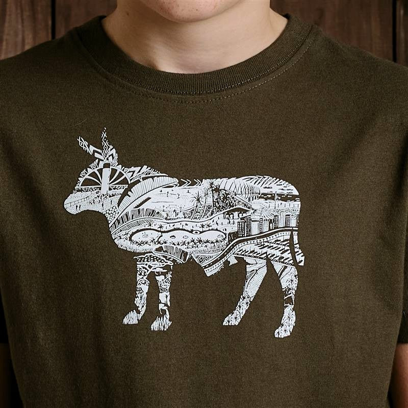 East Coast Summer Doodle Crew Tee - Fatigue