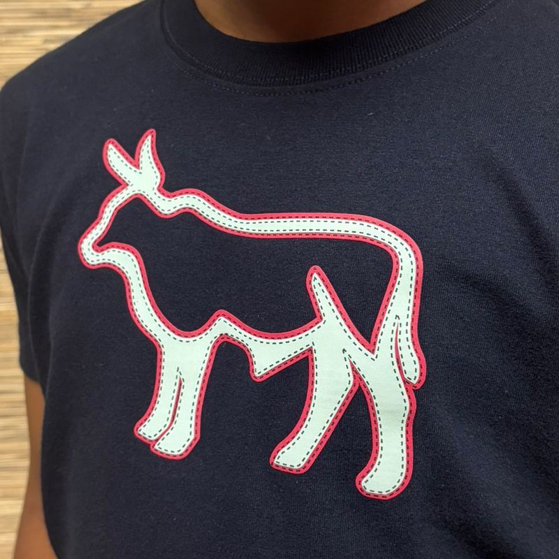 Thick Two Colour HS Nguni Crew Tee - Midnight