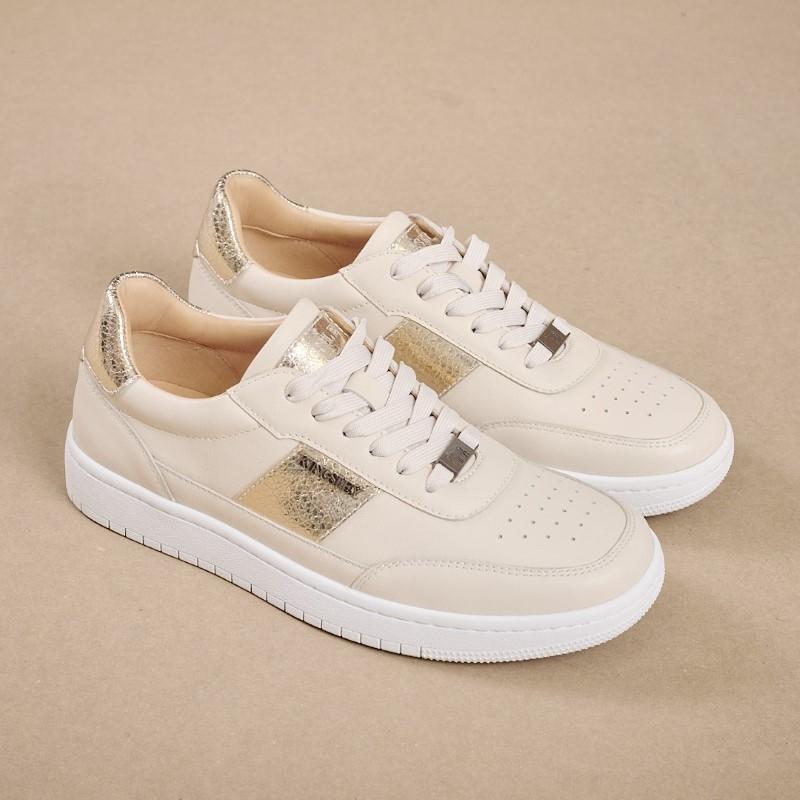 Kingsley Statement Wordmark Sneaker - Fawn