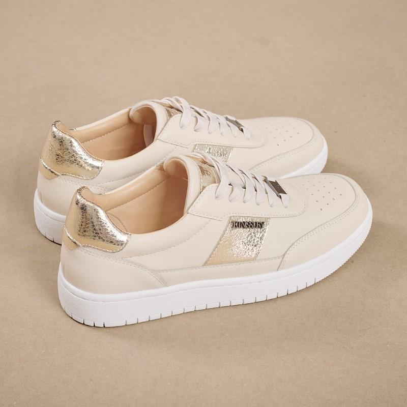 Kingsley Statement Wordmark Sneaker - Fawn