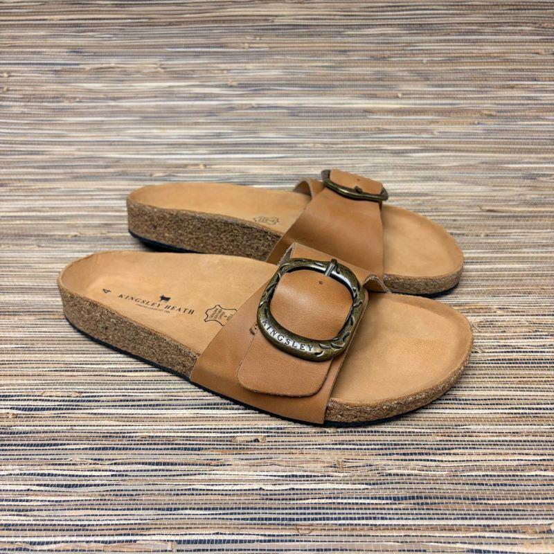 Buckled Mule Sandal - Tan