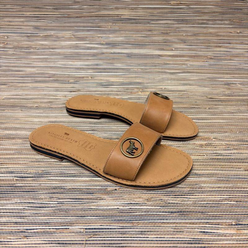 Nguni Trim Mule Sandal - Tan