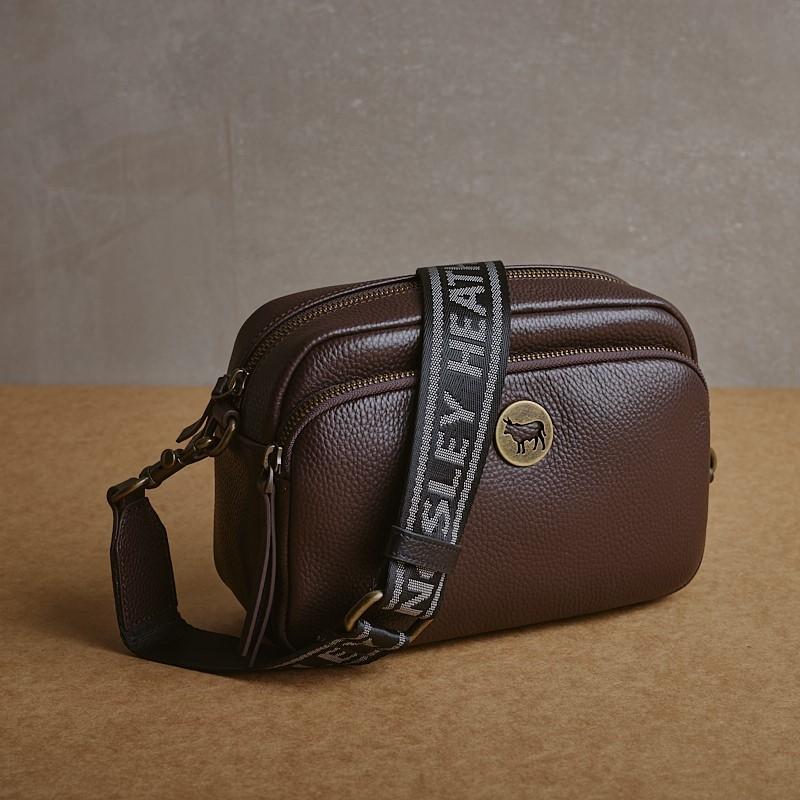 Kingsley Heath Cut Out Nguni Bag - Tan