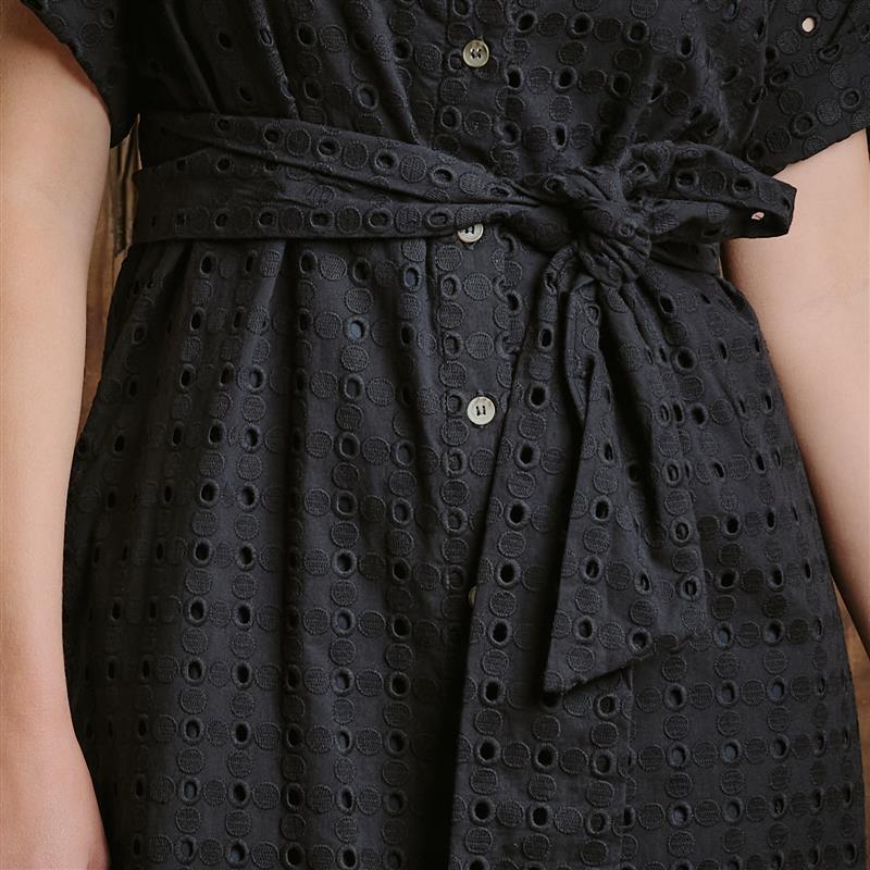 Bushlands Anglais Short Sleeve Shirt Dress - Mamba