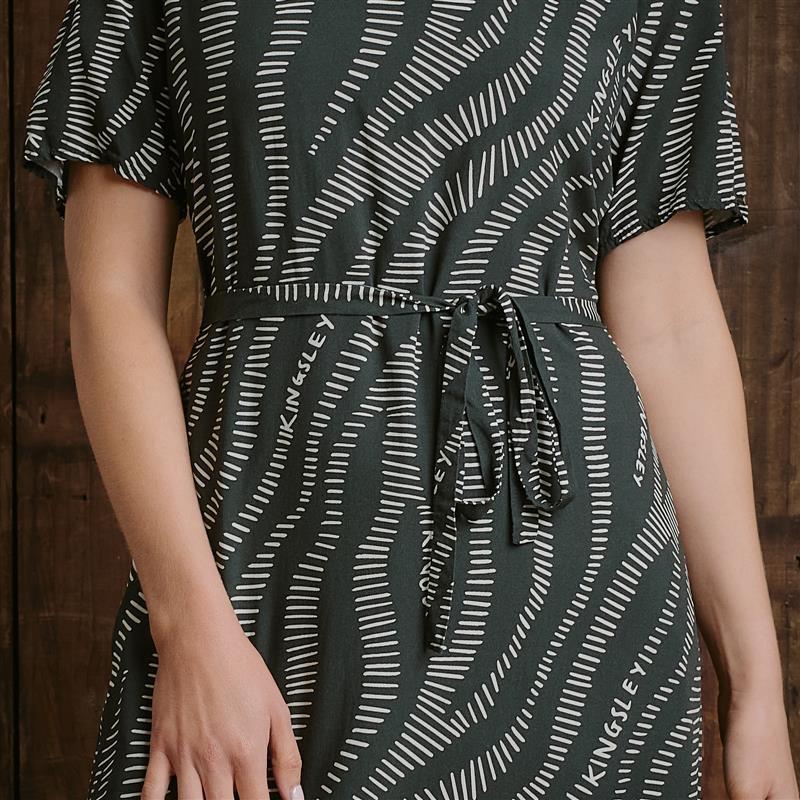 Luxe Zebra Maxi Dress - Fatigue