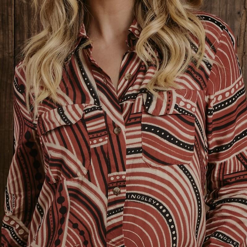 Irozi Luxe Shirt Dress - Camel