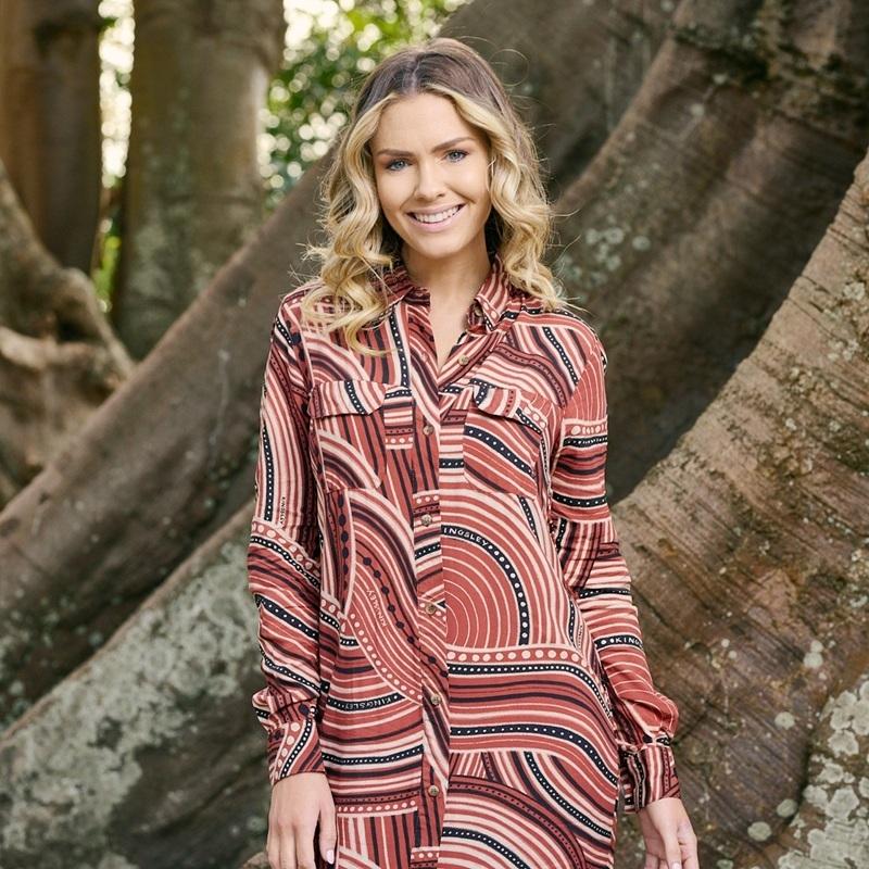 Irozi Luxe Shirt Dress - Camel