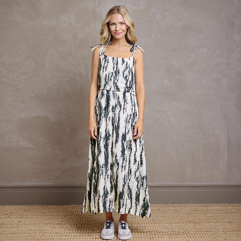 Kingsley Arbore Anatomy Strappy Dress - Stone