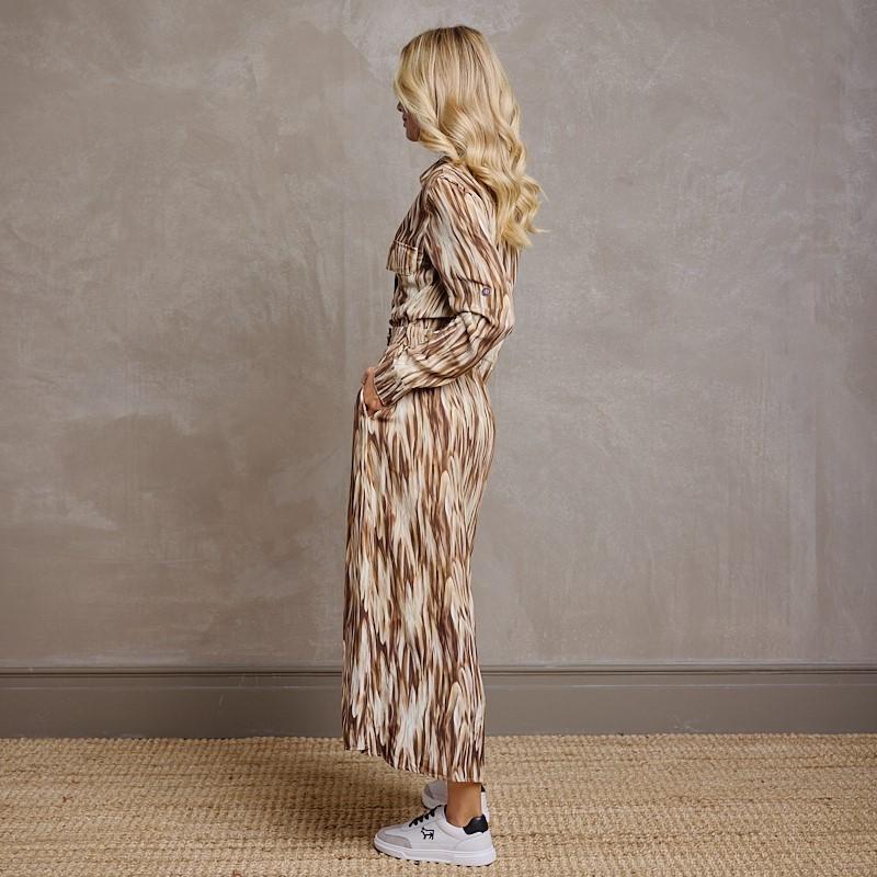 Kingsley Golden Delta Sunset Shirt Maxi Dress - Himba
