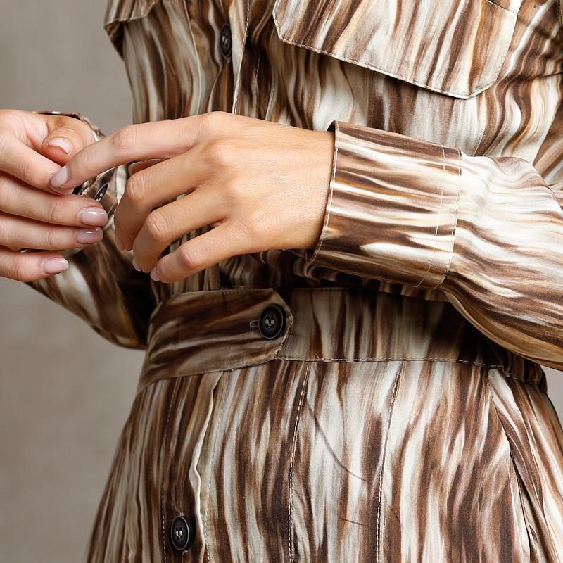 Kingsley Golden Delta Sunset Shirt Maxi Dress - Himba