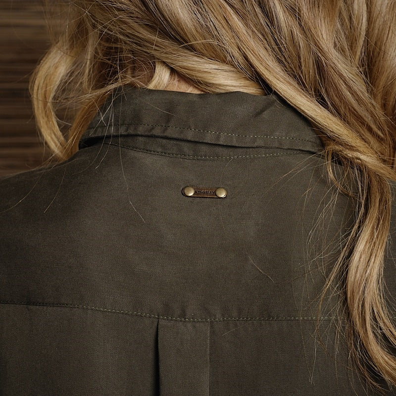 Luxe Shirt Dress - Fatigue