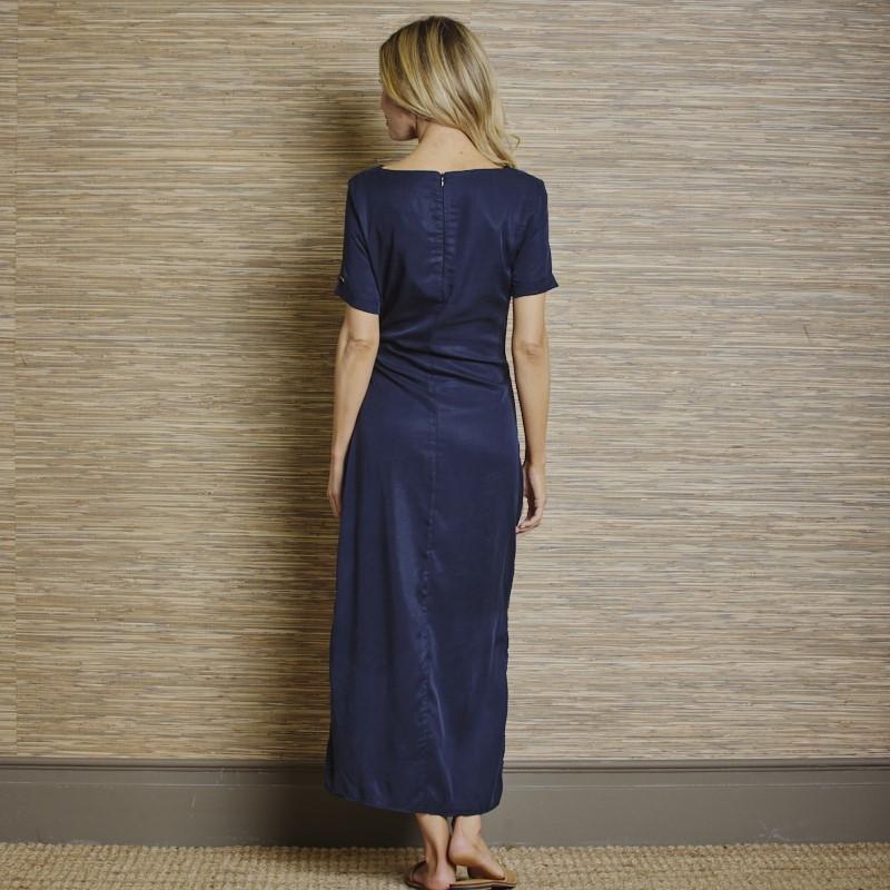 Elegance Maxi Wrap Dress - Midnight