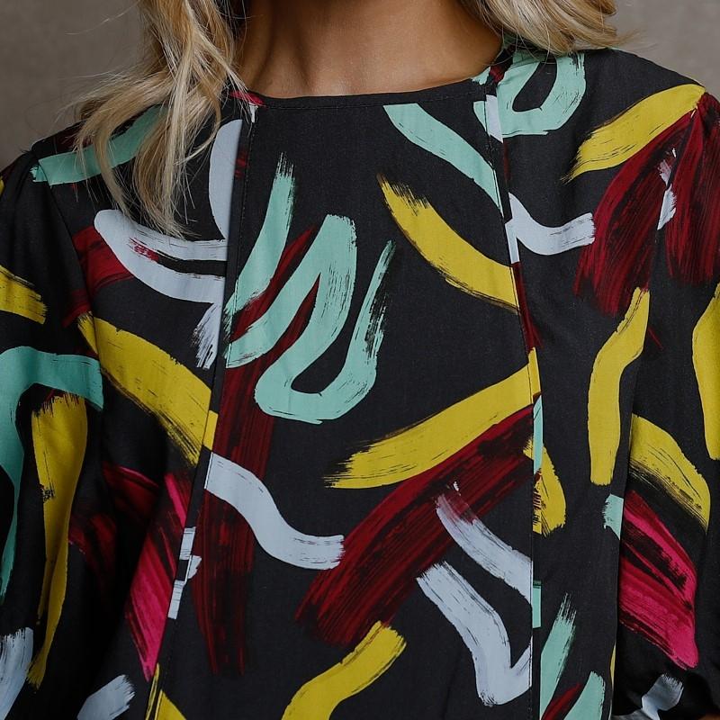 Kingsley Nguni Elements A Line Dress  - Mamba