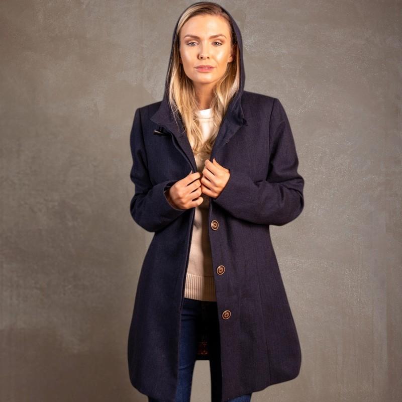 Classic Luxe Wool Coat - Midnight