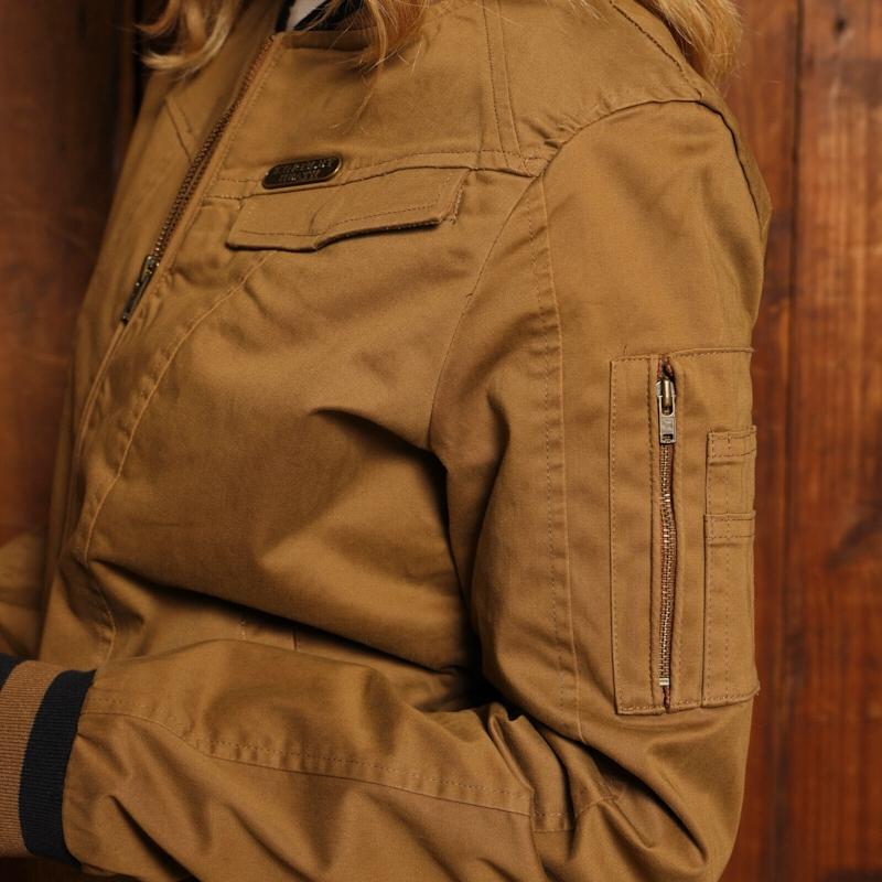 Military Luxe Bomber Jacket - Olive