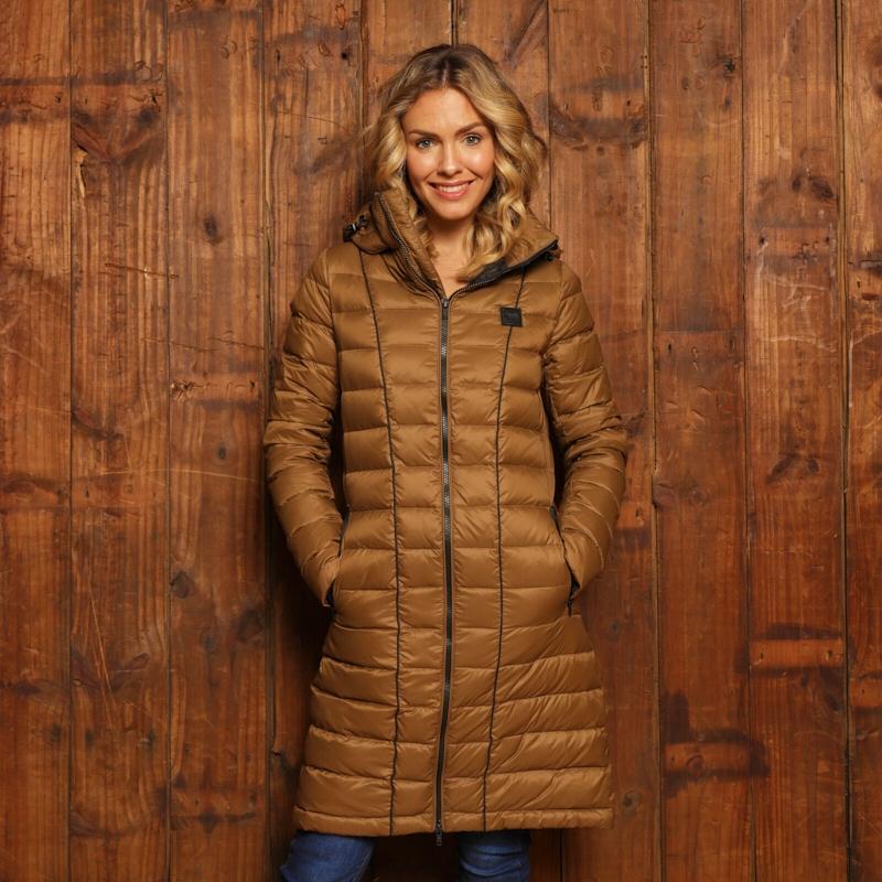 KIngsley Heath Hilton Longline Puffer - Olive