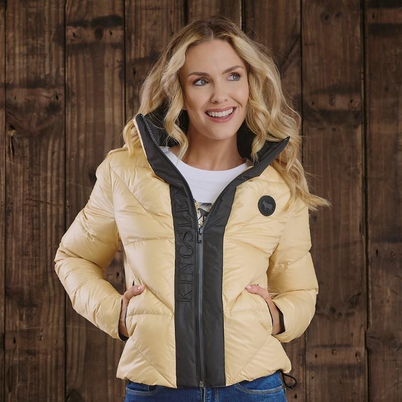 Cropped Puffer - Old Gold