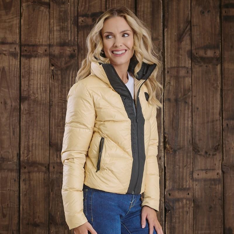Cropped Puffer - Old Gold