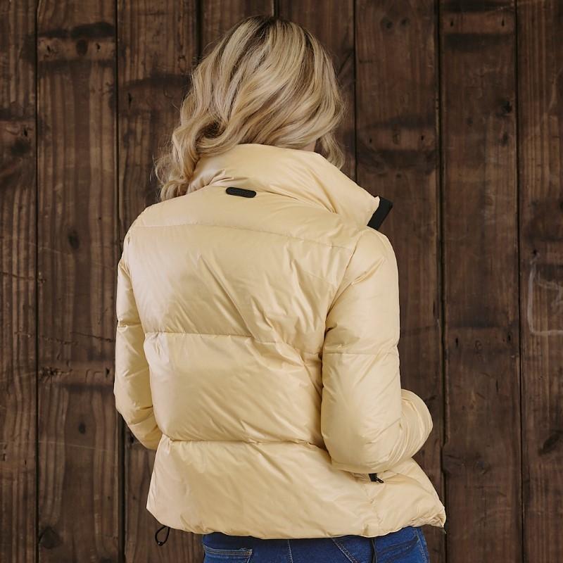 Cropped Puffer - Old Gold