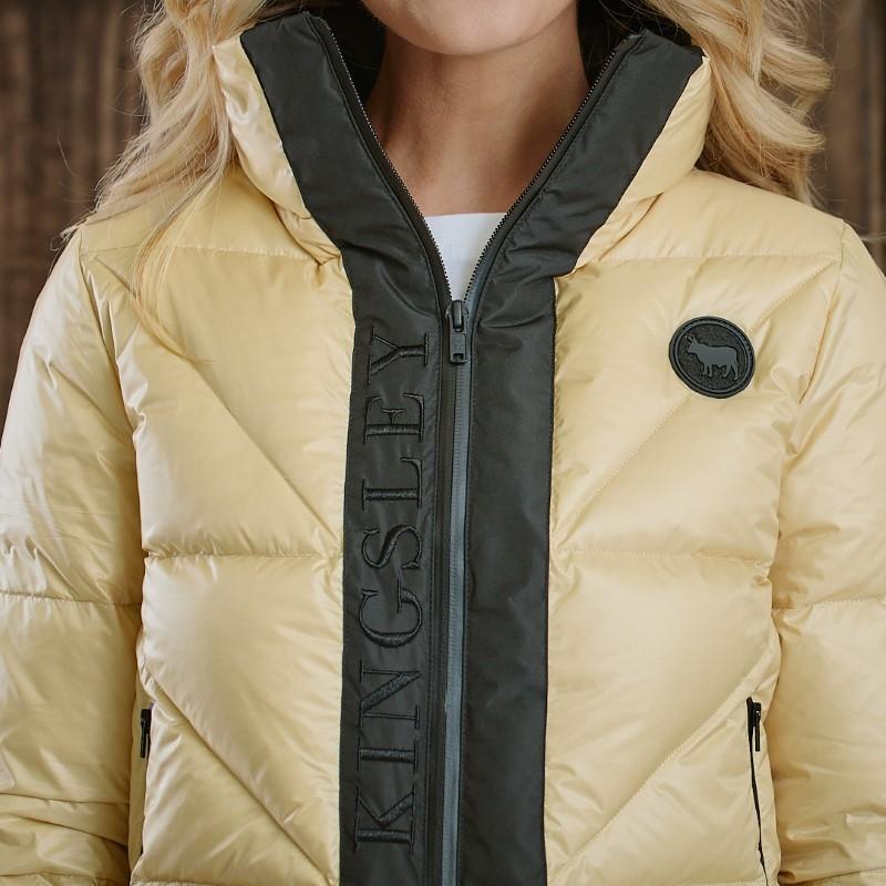 Cropped Puffer - Old Gold
