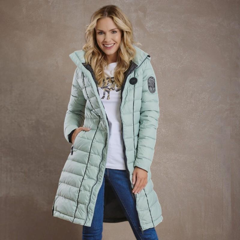Longlines Puffer - Sage