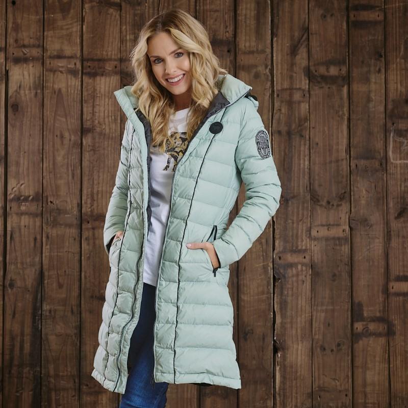 Longlines Puffer - Sage